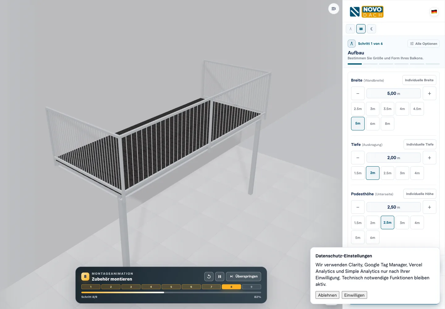 Balcony Configurator — captured from the public project